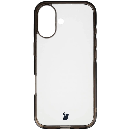 Etui Bizon Case Halo do iPhone 17, przydymione-czarne