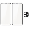 2x Szkło + szybka na aparat Bizon Edge Pack do iPhone 11