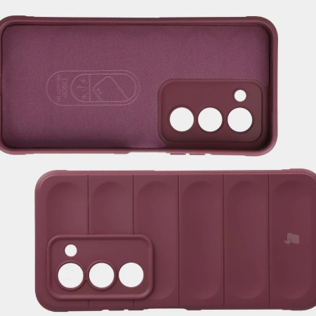 Pancerne etui Bizon Case Tur do Xiaomi Redmi 15 4G / 5G, burgundowe
