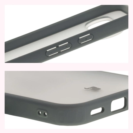 Etui Bizon Case Angelo do Pixel 10 / 10 Pro, półprzezroczyste z szarą ramką