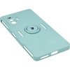 Etui Bizon Case Silicone Ring do Xiaomi Poco F4 GT, turkusowe