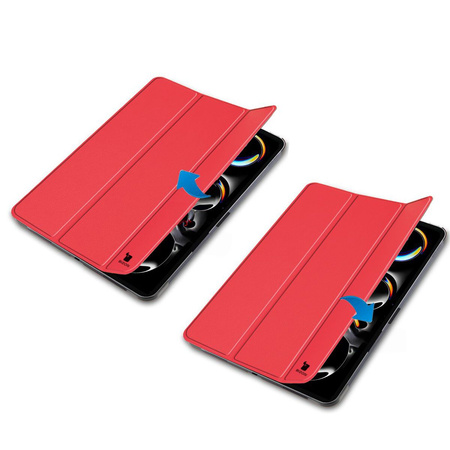 Etui Bizon Case Tab Croc do iPad Pro 11" 2025 / 2024, czerwone