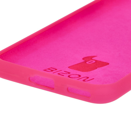Silikonowe etui Bizon Soft Case do Honor 200, neonowo-różowe