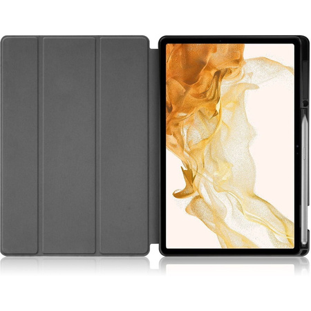 Etui Bizon Case Tab Lizard do Samsung Galaxy Tab S8 Plus / S7 Plus, granatowe