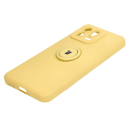 Etui Bizon Case Silicone Ring Sq do Xiaomi 13, żółte