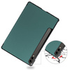 Etui Bizon Case Tab Croc do Galaxy Tab S10 Plus / S9 Plus, ciemnozielone