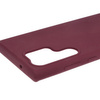 Silikonowe etui Bizon Soft Case do Galaxy S23 Ultra, ciemnofioletowe