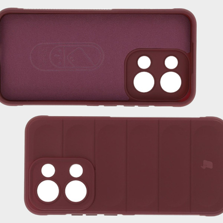 Pancerne etui Bizon Case Tur do Oppo Reno13, burgundowe