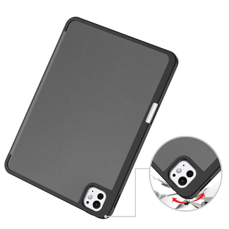 Etui Bizon Case Tab Lizard do iPad Pro 11" 2025 / 2024, szare