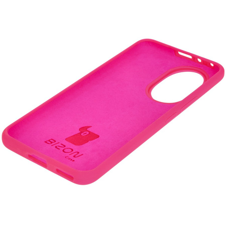 Silikonowe etui Bizon Soft Case do Honor 200, neonowo-różowe