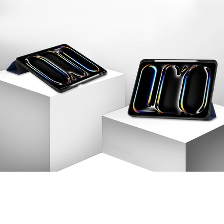 Etui Bizon Case Tab Lizard do iPad Pro 13" 2025 / 2024, granatowe