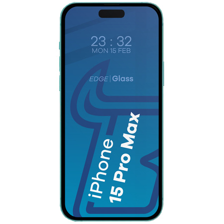 Szkło hartowane Bizon Glass Edge 2 do iPhone 15 Pro Max, czarne