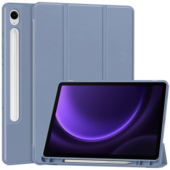 Etui Bizon Case Tab Lizard do Galaxy Tab S10 Lite / S10 FE / S9 / S9 FE, lawendowe