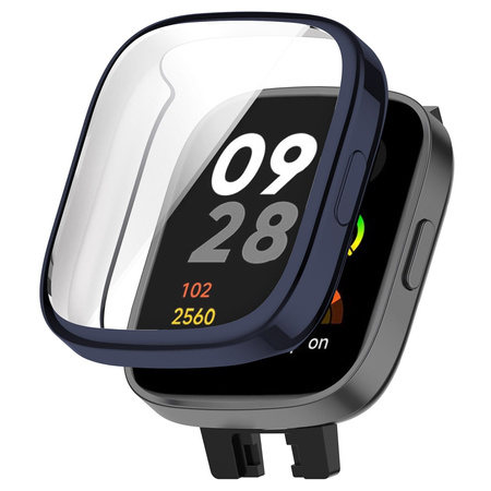 Etui Bizon Case Watch Felipe do Xiaomi Redmi Watch 3, niebieskie
