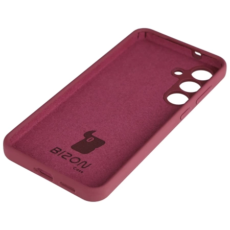 Silikonowe etui Bizon Soft Case do Galaxy S25 FE, ciemnofioletowe