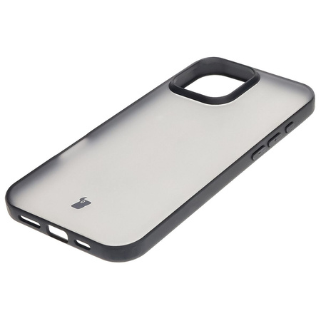 Etui Bizon Case Angelo do iPhone 16 Pro Max, półprzezroczyste z czarną ramką