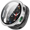 Etui ze szkłem do zegarka Bizon Case+Glass Watch do Samsung Galaxy Watch 8 44 mm, srebrne