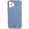 Etui silikonowe z pierścieniem magnetycznym Bizon Case Silicone Magnetic do iPhone 13 Pro Max, szare