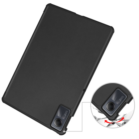 Etui Bizon Case Tab Croc do Xiaomi Redmi Pad SE, czarne