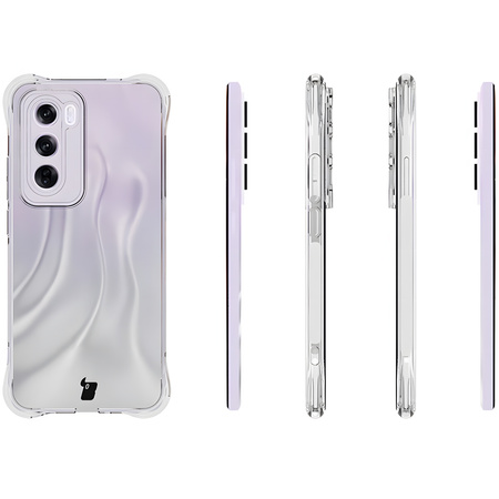 Elastyczne etui Bizon Case Salpa do Oppo Reno 12 Pro, przezroczyste