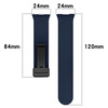 Silikonowy pasek Bizon Strap Watch Silicone L do Huawei Watch Fit 4 Pro/Fit 4/Fit 3, granatowy