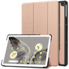 Etui Bizon Case Tab Croc do Google Pixel Tablet, różowozłote