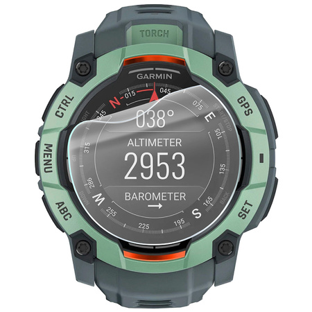 Folia hydrożelowa na ekran Bizon Glass Watch Hydrogel Duo do Garmin Instinct 3 45 mm, 2 sztuki