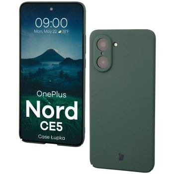 Etui Bizon Case Łupka do OnePlus Nord CE5 5G, zielone