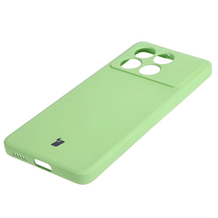 Etui Bizon Case Silicone Sq do Xiaomi Poco X6 Pro, jasnozielone