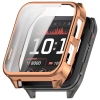 Etui z osłoną ekranu Bizon Case Watch Felipe do Garmin Venu X1, różowozłote