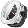 Etui ze szkłem do zegarka Bizon Case+Glass Watch do Galaxy Watch Ultra 2 / 1, satynowo srebrne
