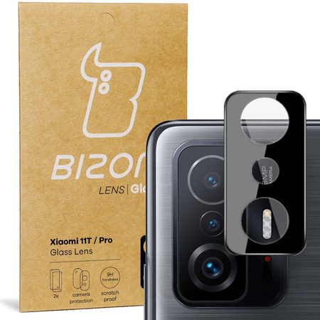 Szkło na aparat Bizon Glass Silk Lens dla Xiaomi 11T / Pro, 2 sztuki