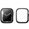 Etui ze szkłem Bizon Case, Case + Glass Set Apple Watch 8/7 45mm, czarne