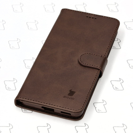 Etui Bizon Case Wallet do Xiaomi 12 Lite, ciemnobrązowe
