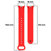 Silikonowy pasek Bizon Strap Watch Dots do Xiaomi Smart Band 10 / 9 / 9 NFC / 8, czerwony