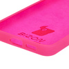 Silikonowe etui Bizon Soft Case do Galaxy S24, neonowo-różowe