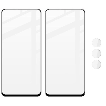 2x Szkło + szybka na aparat Bizon Edge Pack do Motorola Edge 30