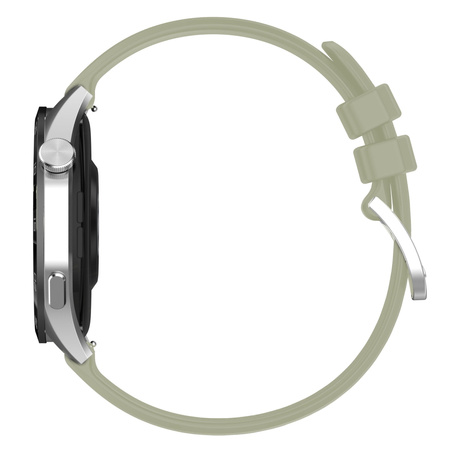 Pasek silikonowy do smartwatcha, Bizon Strap Watch Silicone Pro T, QuickRelease 18 mm, turkusowy