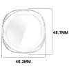 Etui ze szkłem do zegarka Bizon Case+Glass Watch do Samsung Galaxy Watch 8 Classic 46 mm, przezroczyste