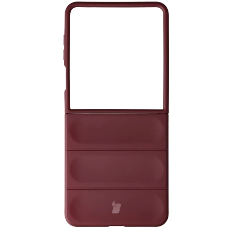 Pancerne etui Bizon Case Tur do Galaxy Z Flip7, burgundowe