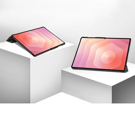 Etui z klapką Bizon Case Tab Croc do Galaxy Tab S11 Ultra, szare