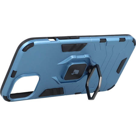 Etui Bizon Case Armor Ring do iPhone 13, niebieskie