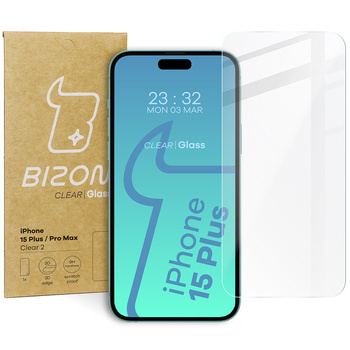 Szkło hartowane Bizon Glass Clear 2 do iPhone 15 Plus / 15 Pro Max