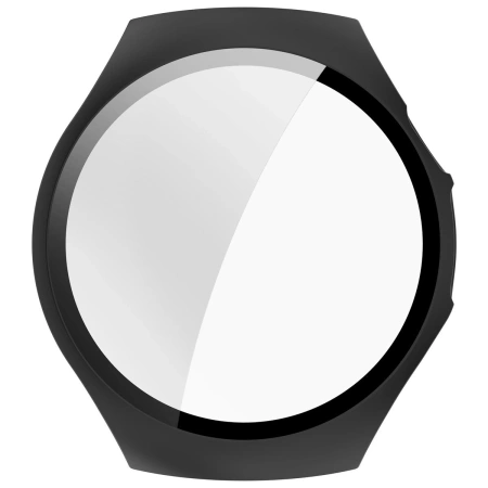 Etui ze szkłem do zegarka Bizon Case+Glass Watch do Huawei Watch 5 42 mm, matowe czarne