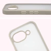 Etui Bizon Case Angelo do Google Pixel 10a, półprzezroczyste z beżową ramką