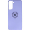 Etui Bizon Case Silicone Ring do Galaxy S21, fioletowe