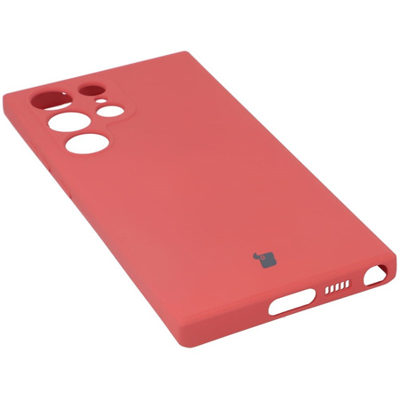 Etui Bizon Case Silicone Sq do Galaxy S23 Ultra, brudny róż