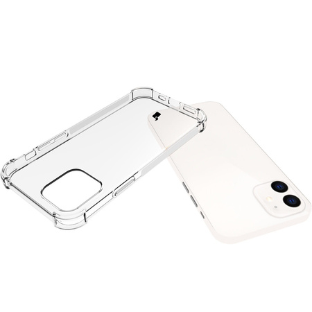 Etui + 2x szkło + obiektyw Bizon Case Clear Pack do iPhone 12, przezroczyste