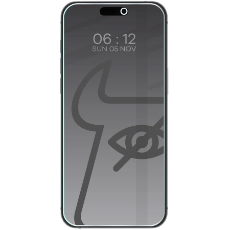 Prywatyzujące szkło hartowane Bizon Glass Clear Shadow do iPhone 17 Pro Max, przyciemniane