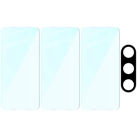 3x Szkło hartowane + szybka na aparat Bizon Glass Clear 2 Pack do Galaxy A36 5G